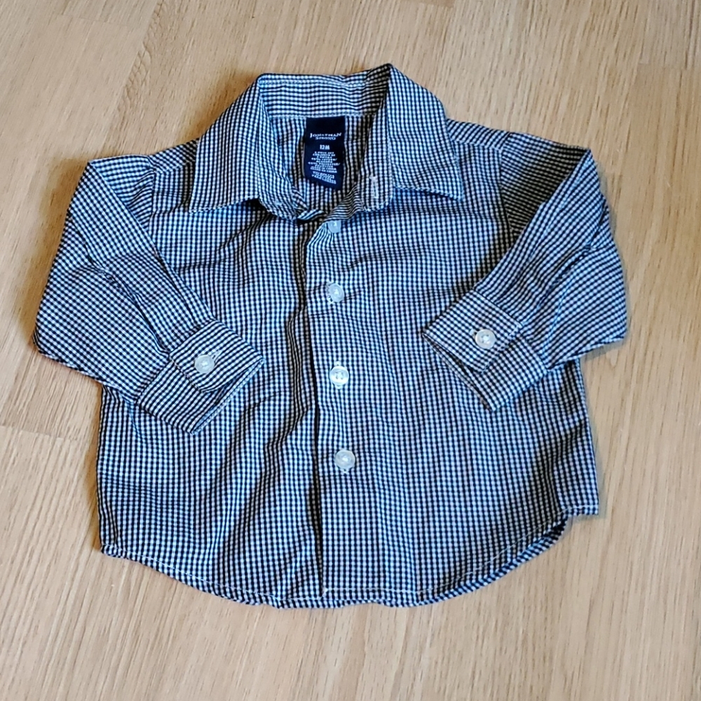 Jonathan Strong Baby Boy Black & White Button Up!